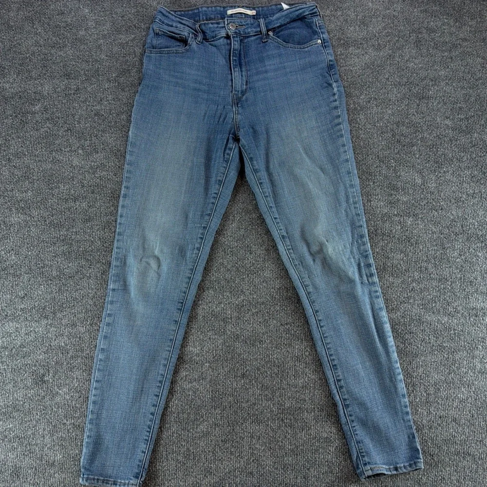 Levis 721 High Rise Skinny Jeans Womens 29 Blue Denim Medium Wash Stretch Casual